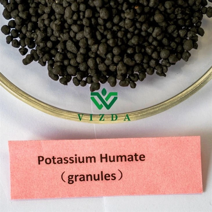 Dry Black Granular Potassium Humate Fertilizer